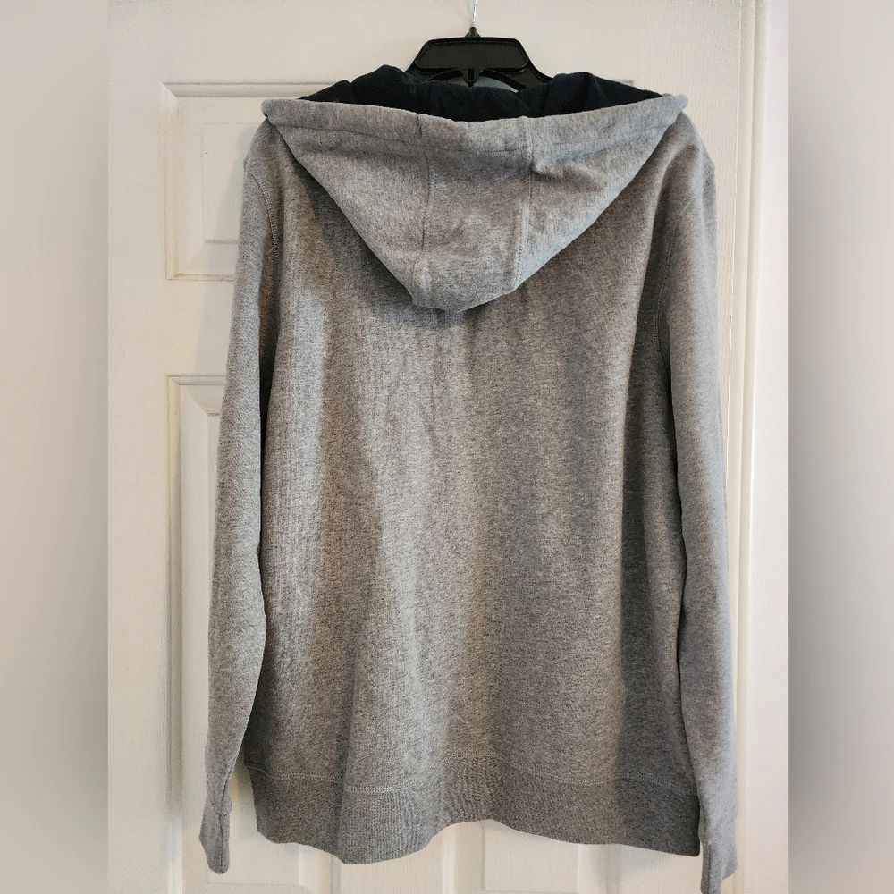 Nautica Gray Zip-Up Sweater Soft Casual Design - Picture 2 of 9